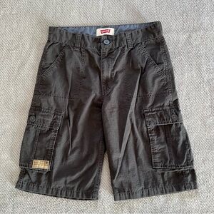 Levi’s Cargo Shorts W28 Grey Utility Y2K Streetwear Tactical Cotton
